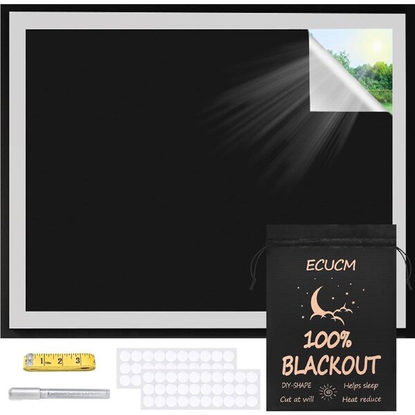 Portable Blackout Curtains for Travel - 200x145CM - 100% Room Darkening Shades