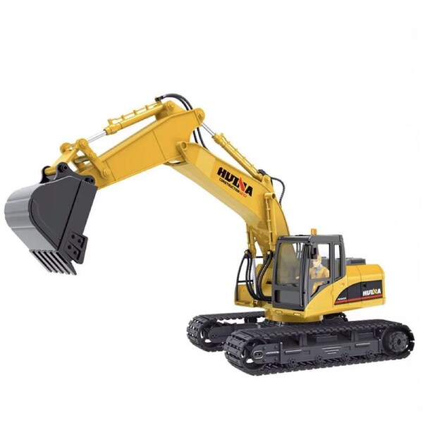 Huina 1535 Rc 1:14 2.4Ghz 15Ch Rc Car Alloy Excavator Rtr Auto Demonstration