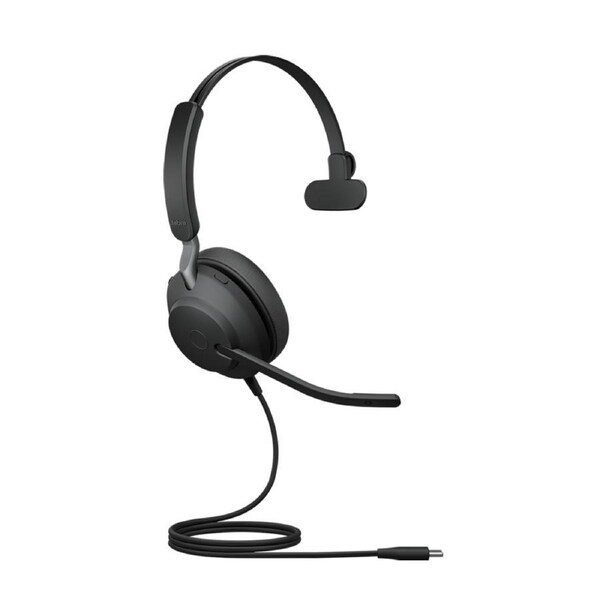 Jabra Evolve2 40 SE Wired USB-C UC Mono Headset, 360 BusyLight, Noise Isolationg Ear Cushions, 2Yr Warranty, Plug-and-play, 3-Microphone Technology