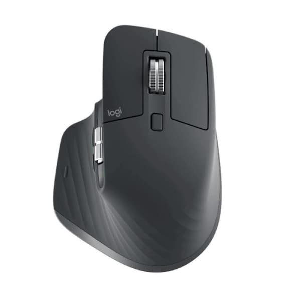 Logitech MX Master 3S Wireless Ergonomic Mouse 8000 DPI 7 Buttons, Smart Shift Scroll Wheel, 70Days Battery, Logi Bolt 2.4Ghz Receiver, USB-C Charging