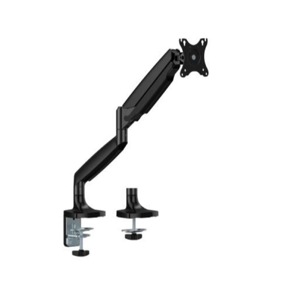 Brateck LDT82-C012E SINGLE SCREEN HEAVY-DUTY MECHANICAL SPRING MONITOR ARM For most 17'~45' Monitors, Matte Black (LS)