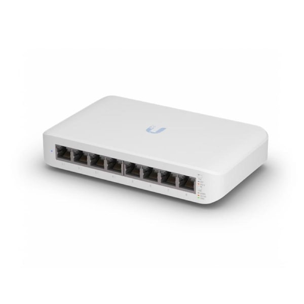 Ubiquiti UniFi Switch, 4x PoE Output Ports, 52W PoE Supply, Fanless, Wall [USW-Lite-8-POE]