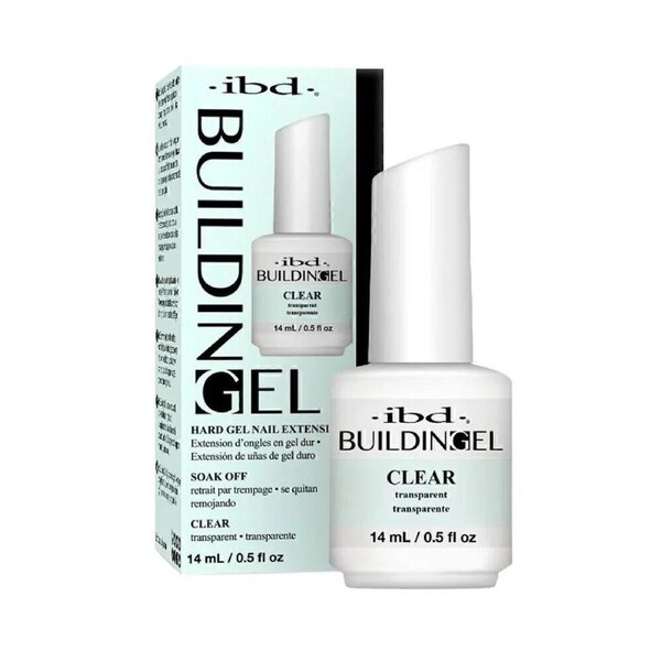 IBD - Soak Off LED UV Building Builder Hard Gel Polish Nail BIAB Clear 14ml