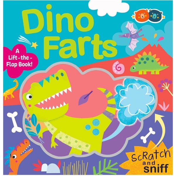 Buddy & Barney Scratch & Sniff Kids/Childrens Fart Flip Book - Dinosaur 1+