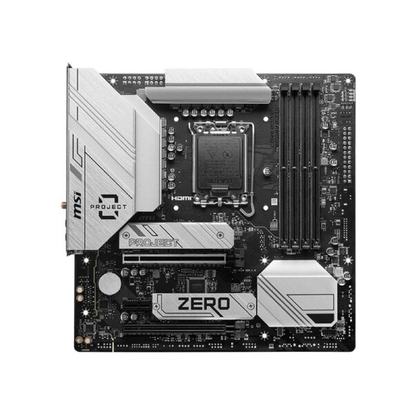 MSI B760M PROJECT ZERO Intel B760 Micro-ATX DDR5 Motherboard