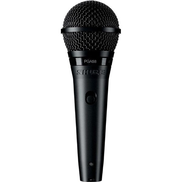 Shure PGA58 Cardioid Dynamic Vocal Microphone with XLR-QTR Cable