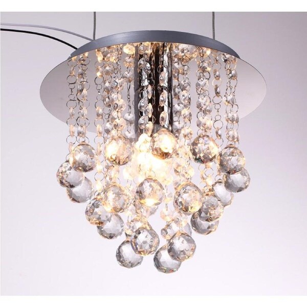 Exquisite K9 Crystal Ceiling Lamp Chandelier 25cm of Elegance