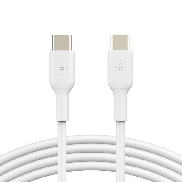 2pc Belkin BoostCharge 1M USB-C To USB-C Charge/Sync Cable 60W - White