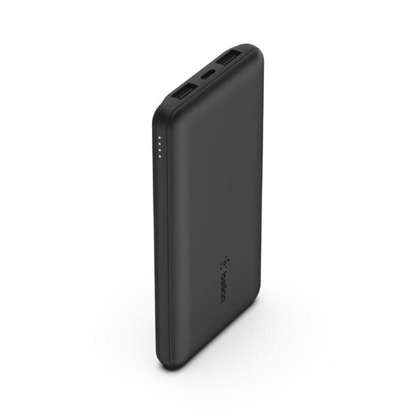 Belkin BoostCharge Fast Charging 3 Port Power Bank 10K MAh 15W - Black
