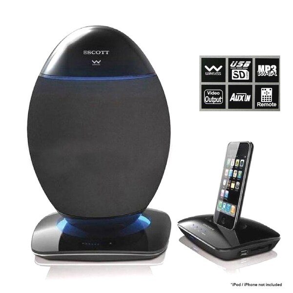 Special Clearance ! Scott 2.4Ghz Wireless OVE Speaker System USB SD Bluetooth 20w RMS