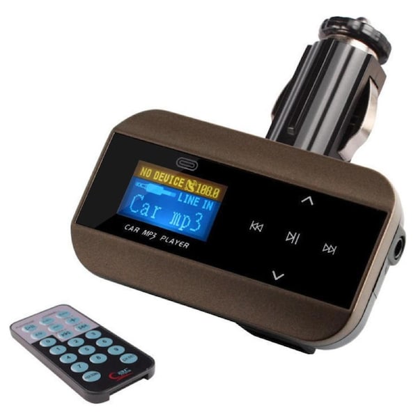 Car Mp3 Music Fm Transmitter Lcd Display + Usb Sd Playback Aux In Lcd Fm-30B