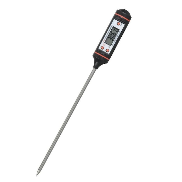 TODO Digital Lcd Display Food Thermometer Cooking Temperature Probe Bbq -50 C ~ 300 C Black