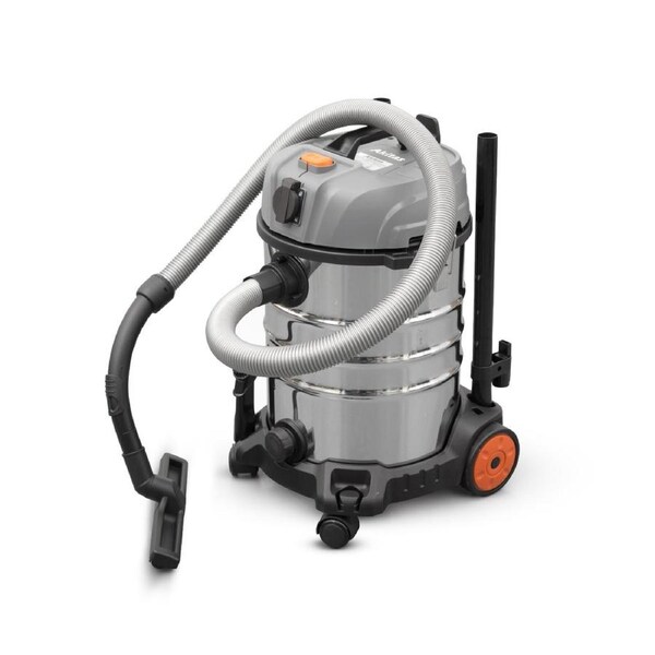 Akitas 2000W 30L Wet & Dry Vacuum Cleaner Blower with Socket Industrial Commercial Cyclonic Bagless