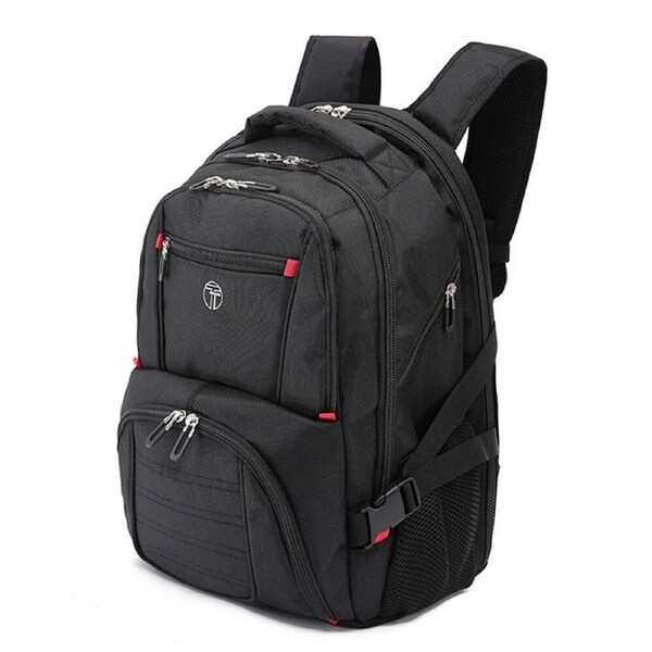 Tosca Ultimate Lightweight Travel 15.4"/39cm Laptop Backpack Bag - Black