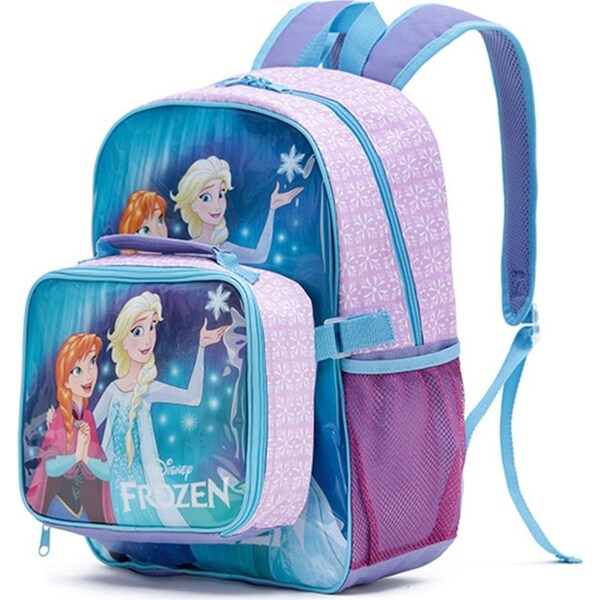 Disney Frozen Movie Kids/Childrens Travel/School Backpack With Cooler Bag