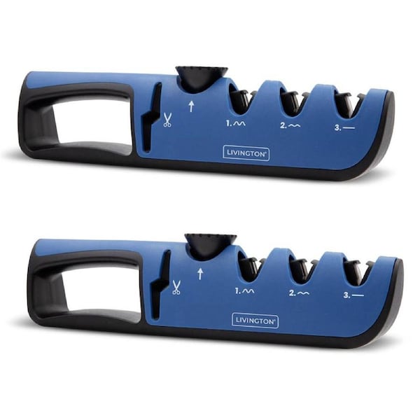Livington Blade Star 2pk Adjustable Knife Sharpener with Angle Selection Guide