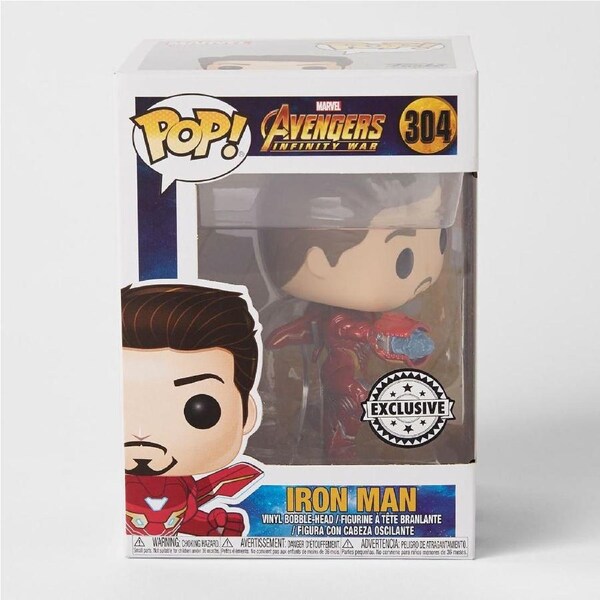 Funko Pop Marvel Avengers Iron Man Unmasked Exclusive #304