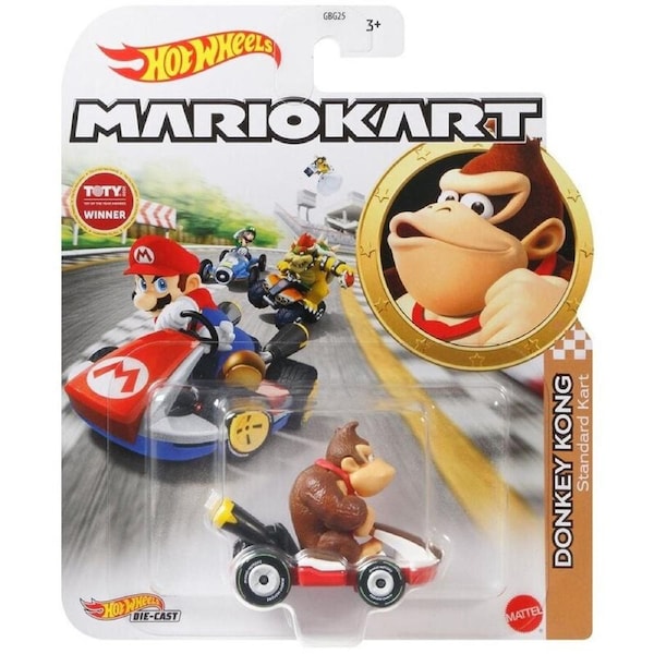 Hot Wheels Mario Kart Donkey Kong Standard Kart Diecast Vehicle