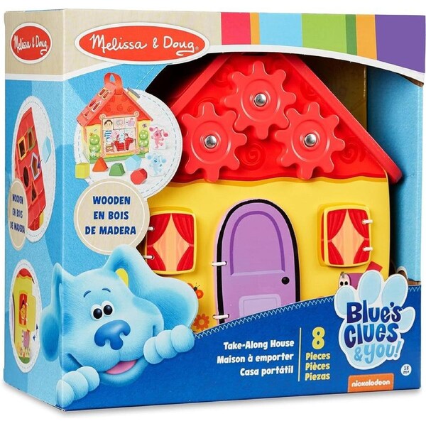 Melissa and Doug Blue's Clues & You! Take-Along House 8 Pieces 18m+