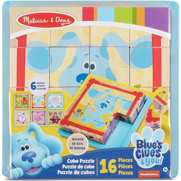 Melissa and Doug Blue's Clues & You! Cube Puzzle 16 pieces 3+