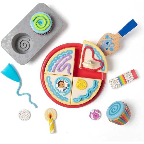 Melissa and Doug Blue's Clues & You Wooden Birthday Play Set 38 Pieces