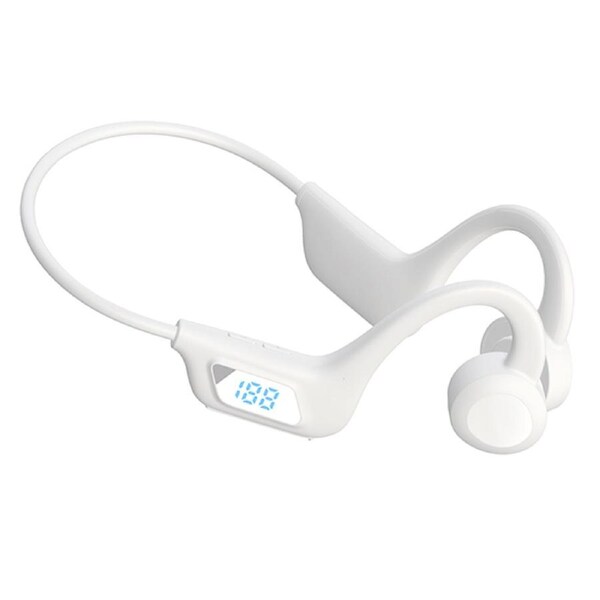 ZUSLAB Bone Conduction Headphones Open-Ear Bluetooth Headphones Sports Running Hiking - White