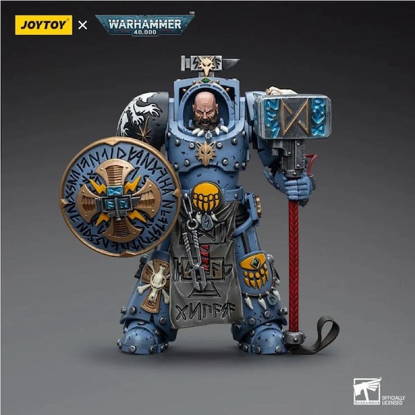 Warhammer Collectibles: 1/18 Scale Space Wolves Arjac Rockfist