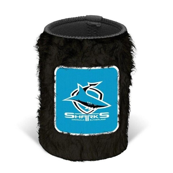 NRL Fluffy Stubby Cooler - Cronulla Sharks - Can Holder