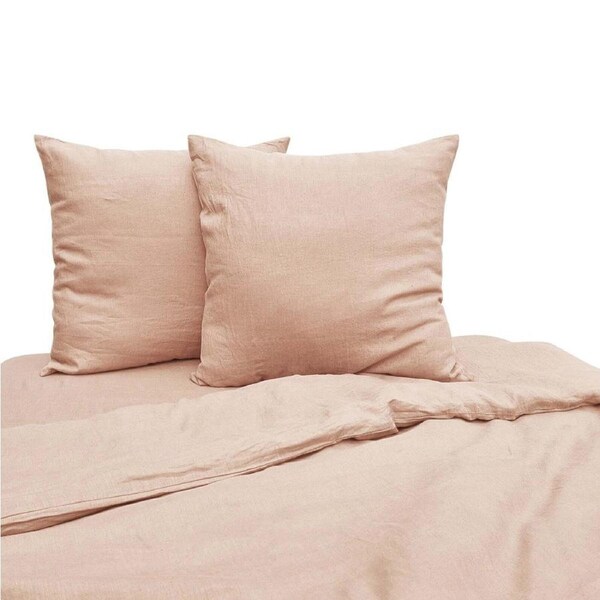 2pc J Elliot Home Linen Collection Euro 65x65cm Cushion Cover/Case Square Blush