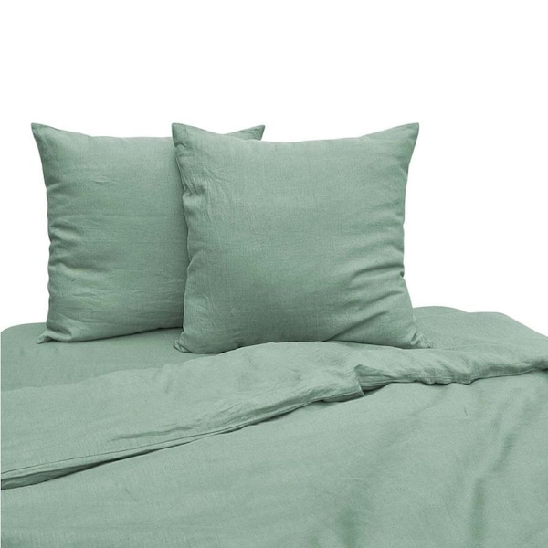 2pc J Elliot Home Linen Collection Euro 65x65cm Cushion Cover/Case Square Mint