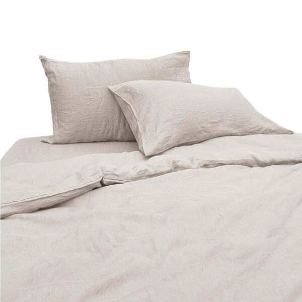 2pc J Elliot Home Linen Collection 48x74cm Pillowcases/Bed Pillow Case Stone