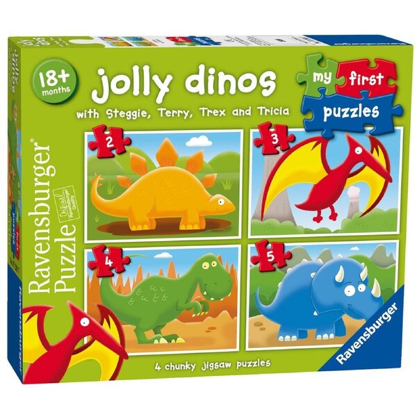 Ravensburger - Jolly Dinos First Puzzle 2 3 4 & 5 Piece