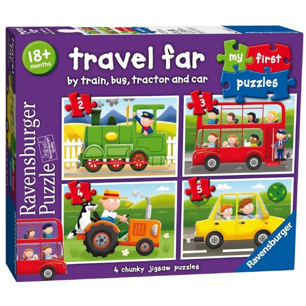 Ravensburger - Travel Far My First Puzzle 2 3 4 5 Piece
