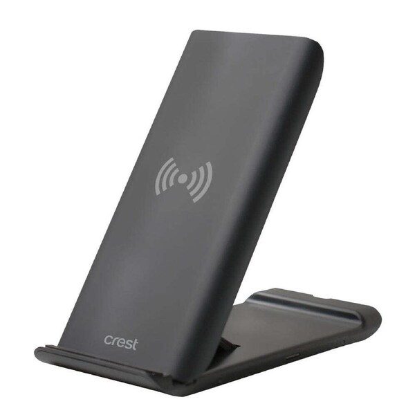Crest 15w Wireless Qi Smartphone Charging Stand w/Quick Charge 3.0A Wall Charger