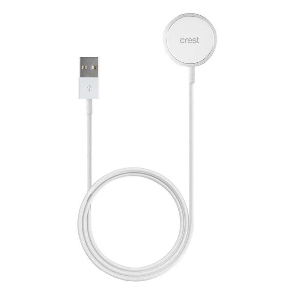 Crest 15W Magsafe Magnetic Wireless Charger For Apple iPhone 12 Smartphone White