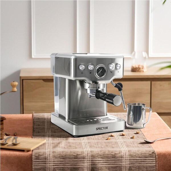 Spector Coffee Machine Automatic 20 Bar Espresso Cappuccino Frother Pre-soaking