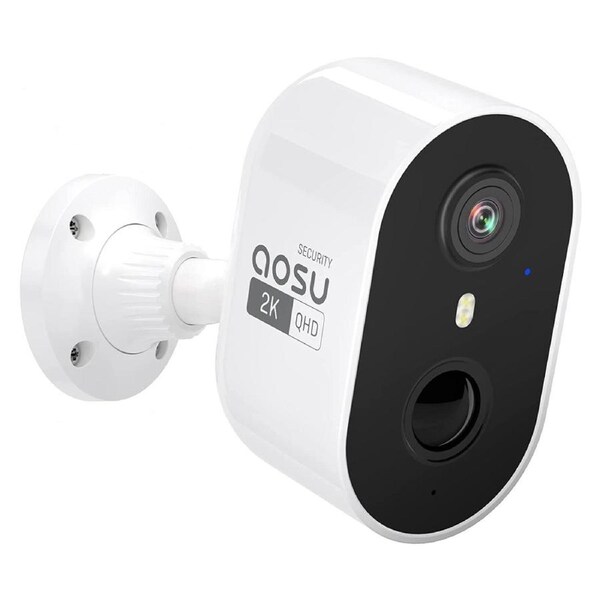 AOSU 3MP/2K Outdoor Battery-Powered Wireless Smart Camera (C6L) - White