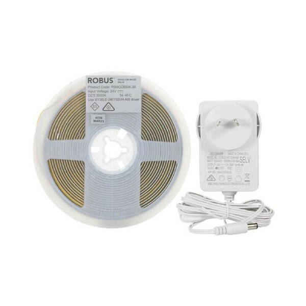 ROBUS R5MCOBSIK-30 - Vegas COB LED Strip Kit 3000K - 5M