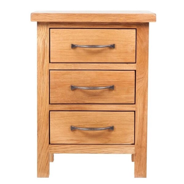 Solid Wood Bedside Cabinet 3 Drawer Storage Unit Nightstand Side Lamp End Table