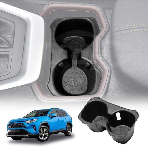 Centre Console Rubber Cup Holder Insert for Toyota RAV4 2019-2025 Accessories