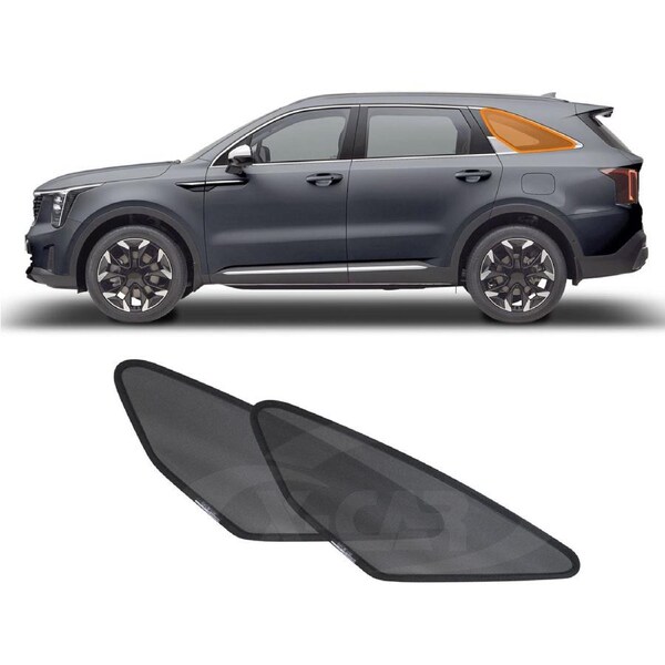 Port Window Sun Shade for Kia Sorento 2020-Onwards Car Sun Blind Mesh Third Row Window