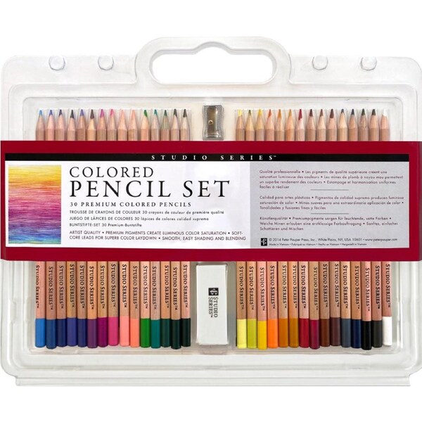 Peter Pauper Press Coloring Pencil Set Studio Series Set of 30 314512