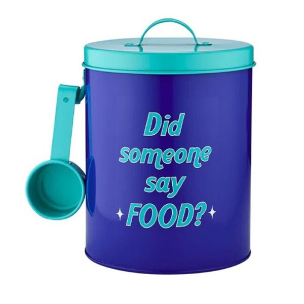 Ladelle Enamel Eco Metal Tin with Scoop Anyone Say Food