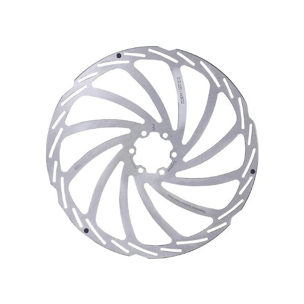 BBB Cycling PowerStop Disc Brake Rotor Silver 220mm - Silver Size 6 Bolt 220mm