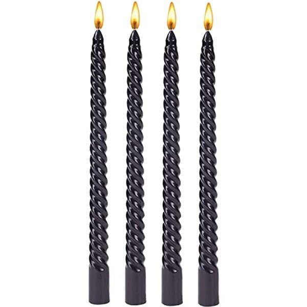 Black Twisted Candle