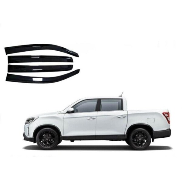 Weather shields 4pcs for 2018-2024 Ssangyong Musso Premium Quality