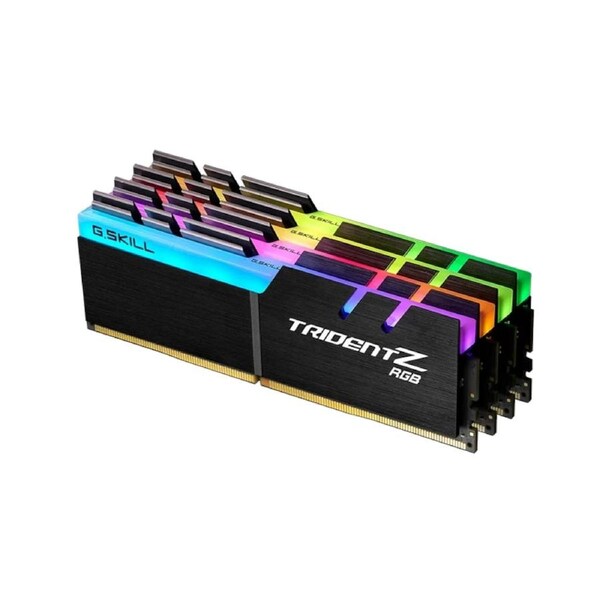 G.Skill Trident Z RGB 64GB(4X16GB) DDR4 3600Mhz Qual Module CL16 Memory Black [F4-3600C16Q-64GTZRC]