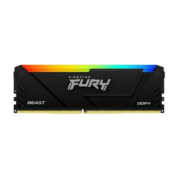 Kingston FURY Beast RGB DDR4 16GB(2X8GB) DDR4 3200Mhz Dual Module CL16 Memory Black [KF432C16BB2AK2/16]