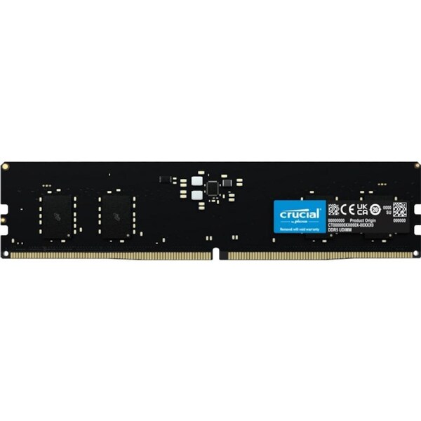 Crucial Classic DDR5 8GB(1X8GB) DDR5 5600Mhz Single Module CL46 Memory Black [CT8G56C46U5]