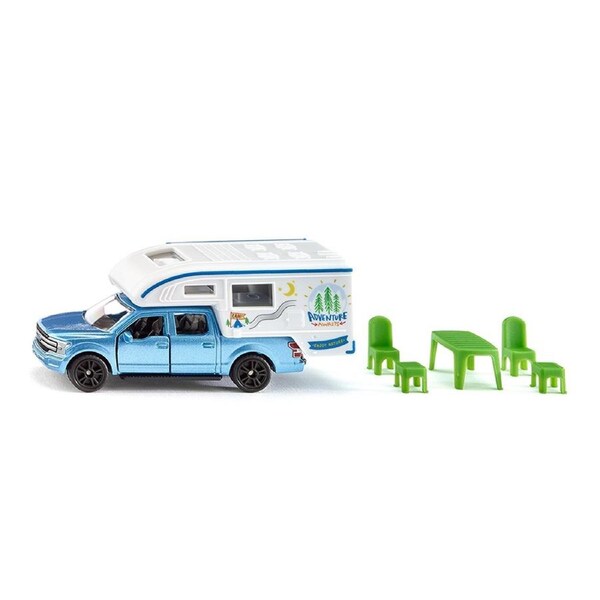 Siku Ford F150 Pick-Up Camper Diecast Model Toy SI1693